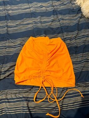 Bright Orange Mini Skirt